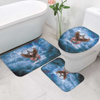 250 Years Of Freedom Bathroom Set American Patriotic 1776 To 2026 Majestic Bald Eagle - Wonder Print Shop