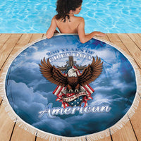 250 Years Of Freedom Beach Blanket American Patriotic 1776 To 2026 Majestic Bald Eagle - Wonder Print Shop