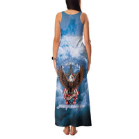 250 Years Of Freedom Family Matching Tank Maxi Dress and Hawaiian Shirt American Patriotic 1776 To 2026 Majestic Bald Eagle - Wonder Print Shop