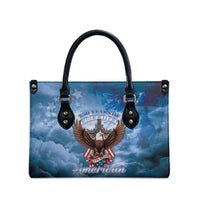 250 Years Of Freedom Leather Bag American Patriotic 1776 To 2026 Majestic Bald Eagle - Wonder Print Shop