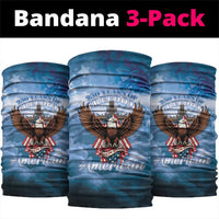 250 Years Of Freedom Neck Gaiter American Patriotic 1776 To 2026 Majestic Bald Eagle - Wonder Print Shop