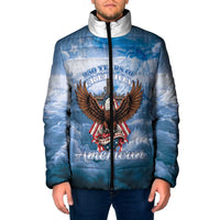 250 Years Of Freedom Padded Jacket American Patriotic 1776 To 2026 Majestic Bald Eagle - Wonder Print Shop