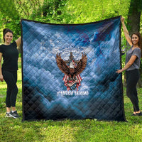 250 Years Of Freedom Quilt American Patriotic 1776 To 2026 Majestic Bald Eagle - Wonder Print Shop