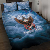 250 Years Of Freedom Quilt Bed Set American Patriotic 1776 To 2026 Majestic Bald Eagle - Wonder Print Shop
