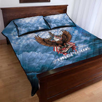 250 Years Of Freedom Quilt Bed Set American Patriotic 1776 To 2026 Majestic Bald Eagle - Wonder Print Shop