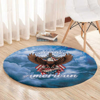 250 Years Of Freedom Round Carpet American Patriotic 1776 To 2026 Majestic Bald Eagle - Wonder Print Shop