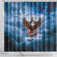 250 Years Of Freedom Shower Curtain American Patriotic 1776 To 2026 Majestic Bald Eagle - Wonder Print Shop