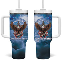 250 Years Of Freedom Tumbler With Handle American Patriotic 1776 To 2026 Majestic Bald Eagle - Wonder Print Shop