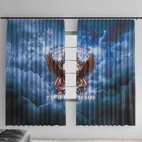250 Years Of Freedom Window Curtain American Patriotic 1776 To 2026 Majestic Bald Eagle - Wonder Print Shop