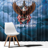 250 Years Of Freedom Window Curtain American Patriotic 1776 To 2026 Majestic Bald Eagle - Wonder Print Shop