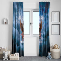 250 Years Of Freedom Window Curtain American Patriotic 1776 To 2026 Majestic Bald Eagle - Wonder Print Shop