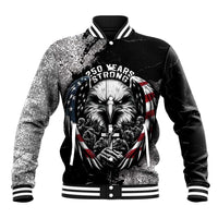 Personalized USA 250 Years Strong Baseball Jacket 4th Of July 2026 Semiquincentennial - Wonder Print Shop
