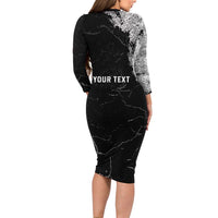 Personalized USA 250 Years Strong Long Sleeve Bodycon Dress 4th Of July 2026 Semiquincentennial - Wonder Print Shop