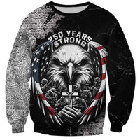 Personalized USA 250 Years Strong Sweatshirt 4th Of July 2026 Semiquincentennial - Wonder Print Shop