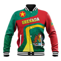 Personalised Grenada Baseball Jacket Coat Of Arms Unique Style