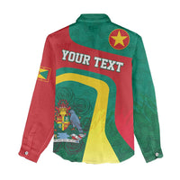 Personalised Grenada Women Casual Shirt Coat Of Arms Unique Style
