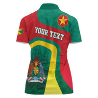 Personalised Grenada Women Polo Shirt Coat Of Arms Unique Style