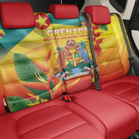 Grenada Back Car Seat Cover Gwenad Flag With Heliconia Lobster Claws