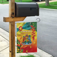 Grenada Garden Flag Gwenad Flag With Heliconia Lobster Claws