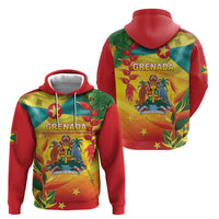 Grenada Hoodie Gwenad Flag With Heliconia Lobster Claws