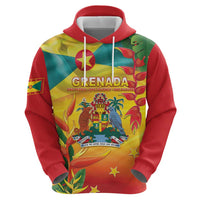 Grenada Hoodie Gwenad Flag With Heliconia Lobster Claws