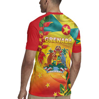 Grenada Rugby Jersey Gwenad Flag With Heliconia Lobster Claws
