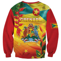 Grenada Sweatshirt Gwenad Flag With Heliconia Lobster Claws