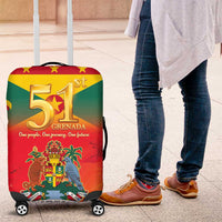 Happy 51st Independence Day Grenada Luggage Cover One People One Journey One Future