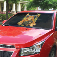 Punch The Monkey Auto Sun Shade Team Punch Monkey