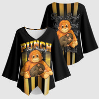 Punch The Monkey Kimono Sleeve Blouse Team Punch Monkey