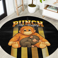 Punch The Monkey Round Carpet Team Punch Monkey