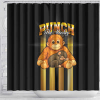 Punch The Monkey Shower Curtain Team Punch Monkey