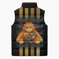 Punch The Monkey Sleeveless Puffer Jacket Team Punch Monkey