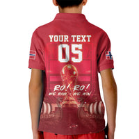 Custom Norge Football 2026 Kid Polo Shirt Glorious Victory