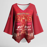 Custom Norge Football 2026 Kimono Sleeve Blouse Glorious Victory
