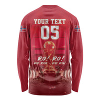 Custom Norge Football 2026 Long Sleeve Shirt Glorious Victory