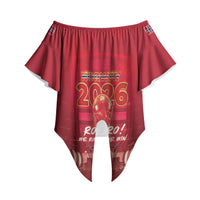 Custom Norge Football 2026 Off Shoulder Wrap Waist Top Glorious Victory