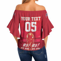 Custom Norge Football 2026 Off Shoulder Wrap Waist Top Glorious Victory