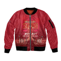 Custom Norge Football 2026 Sleeve Zip Bomber Jacket Glorious Victory