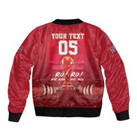 Custom Norge Football 2026 Sleeve Zip Bomber Jacket Glorious Victory
