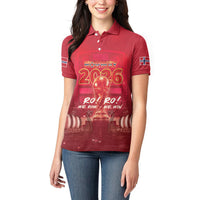 Custom Norge Football 2026 Women Polo Shirt Glorious Victory