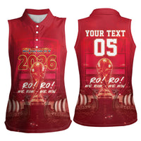 Custom Norge Football 2026 Women Sleeveless Polo Shirt Glorious Victory