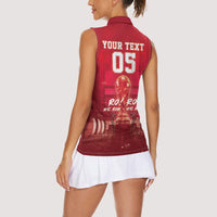 Custom Norge Football 2026 Women Sleeveless Polo Shirt Glorious Victory
