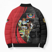 Antigua And Barbuda 1981 Bomber Puffer Jacket Happy Independence Day - Wonder Print Shop