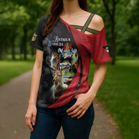 Antigua And Barbuda 1981 Cross Shoulder Shirt Happy Independence Day - Wonder Print Shop