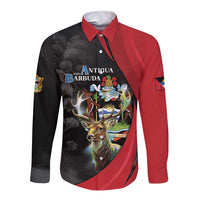 Antigua And Barbuda 1981 Long Sleeve Button Shirt Happy Independence Day - Wonder Print Shop