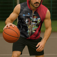 Antigua And Barbuda 1981 Sleeveless Zip Hoodie Happy Independence Day - Wonder Print Shop