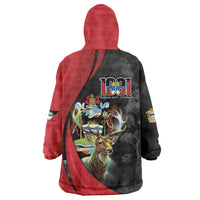 Antigua And Barbuda 1981 Wearable Blanket Hoodie Happy Independence Day - Wonder Print Shop