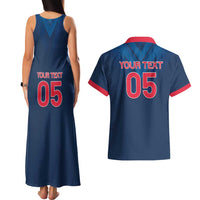 Custom Thailand Football Couples Matching Tank Maxi Dress and Hawaiian Shirt Go Champions - Wonder Print Shop