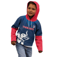 Custom Thailand Football Kid Hoodie Go Champions - Wonder Print Shop